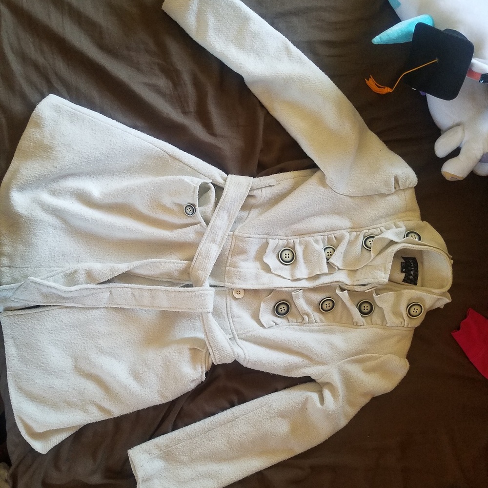 Off-white wool Chime peacoat